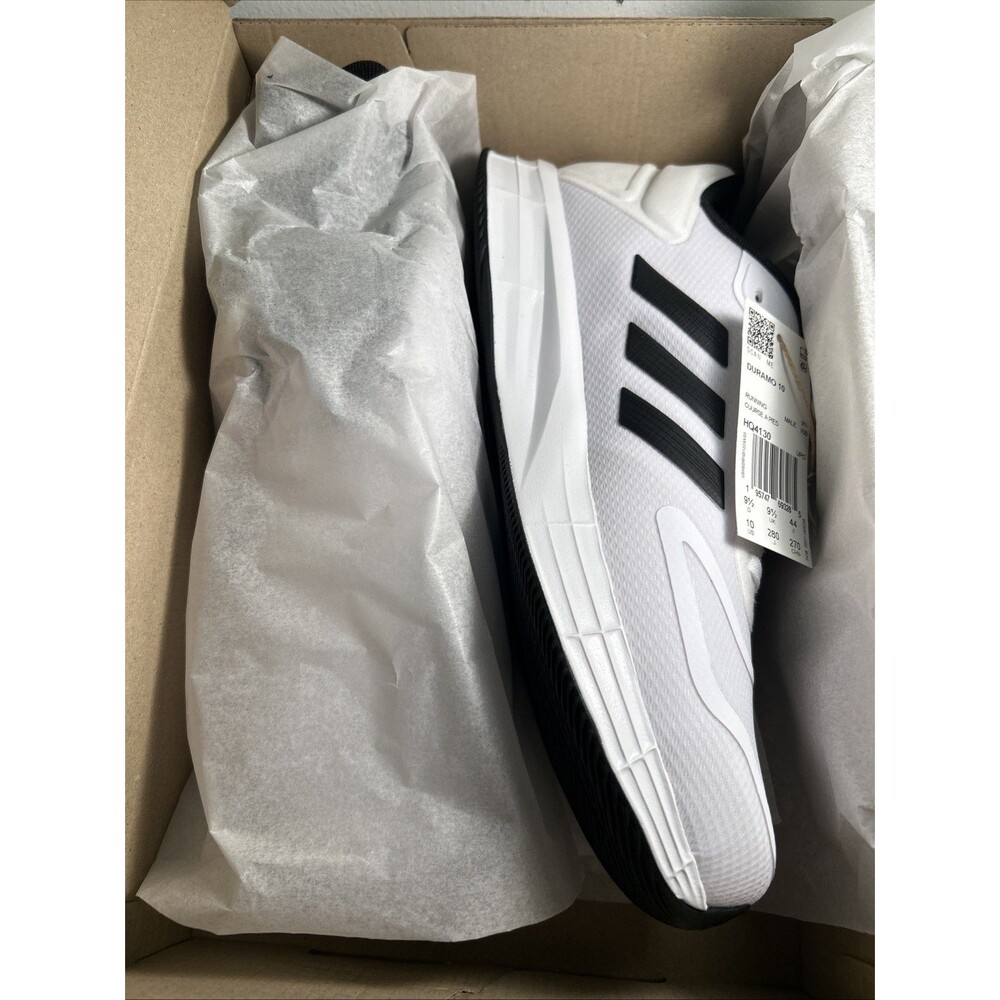 Adidas Duramo 10 Running Shoes Men's Size 10 White/Black - New With Box - Picture 7 of 9
